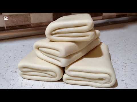 Видео: Mükəmməl qat-qat xəmir  (mayasız)🔴Идеальное бездрожжевое слоеное тесто