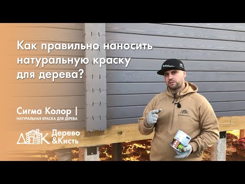 Видео: Как правильно наносить натуральную краску для дерева? | Сигма Колор - Дерево&Кисть