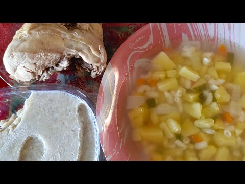 Видео: Мукбанг//Суп, Холодец И Курица