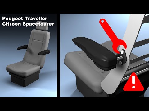 Видео: Подлокотник с Aliexpress. Установка на Peugeot Traveller, Citroen Spacetourer и др. микроавтобусы