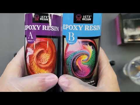 Видео: #2306 Эксперименты с техникой «растушевки» в смоле Петри