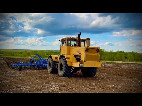 Видео: Кировец К-700 с культиватором ОПО - 9 СЕЛЬМАШ
