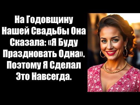 Видео: На Годовщину Нашей Свадьбы Она Сказала: «Я Буду Праздновать Одна». Поэтому Я Сделал Это Навсегда.