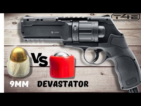 Видео: HDR 50 (11 джоулей) • DEVASTATOR против 9-мм НАСТОЯЩИХ ПУЛ