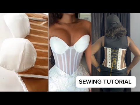 Видео: РУКОВОДСТВО ПО ШИТЬЮ: Как сшить прозрачный свадебный корсет | Корсет-иллюзия