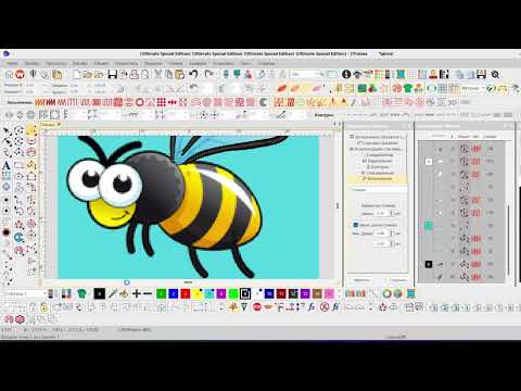 Видео: Отрисовка весёлой пчёлки в Wilcom e4.2 / Funny Bee Digitizing in Wilcom e4.2