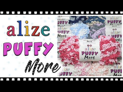 Видео: Обзор НОВИНКИ Alize Puffy More ❗ Двухцветная плюшевая пряжа для вязания руками + РАСХОД