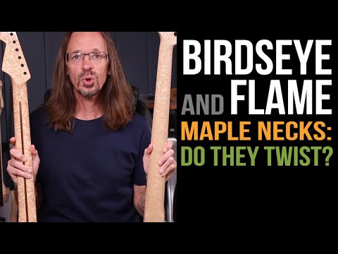 Видео: Вращаются ли грифы гитар из клена «птичий глаз» и огненного клёна?