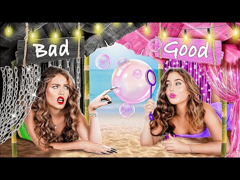 Видео: Секретные домики близняшек! Хорошая vs плохая близняшка!