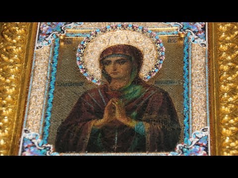 Видео: Мироточивая икона Пресвятой Богородицы «Умягчение злых сердец» в Волгограде.
