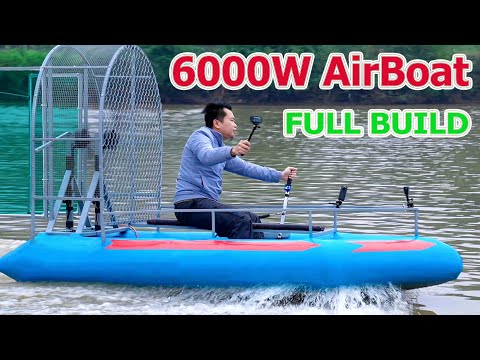 Видео: DIY аэролодка 6000W с двумя бесколлекторными моторами