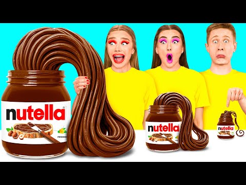 Видео: Большая, Средняя или Маленькая Тарелка Челлендж | Смешные Кулинарные Войны от GoFun Challenge