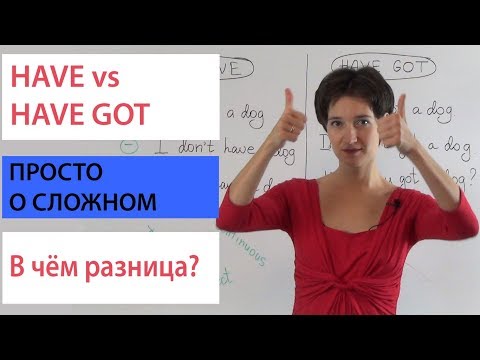 Видео: “У меня есть”. Have и Have got. В чём разница? Английская грамматика просто.