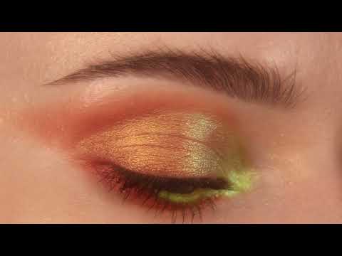 Видео: Салатово-персиковый макияж глаз с палеткой Tammy Tanuka “Дурная Потрепанная Лисичка”