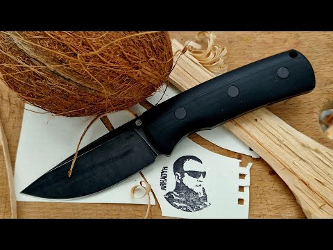 Видео: Нож BELUGA FIXED Petrified Fish. Уличный тест