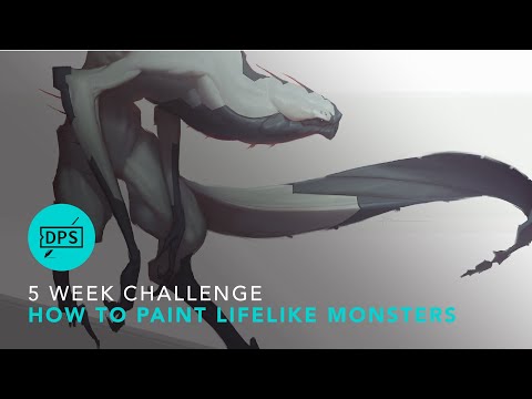 Видео: Упражнение по концептуальному искусству: как рисовать реалистичных монстров