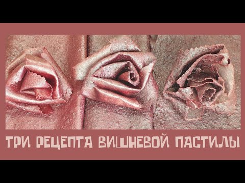 Видео: ТРИ РЕЦЕПТА ВИШНЕВОЙ ПАСТИЛЫ 💜😋🔥