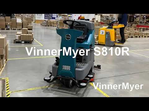 Видео: Поломоечная машина с местом для оператора #VinnerMyer S810R