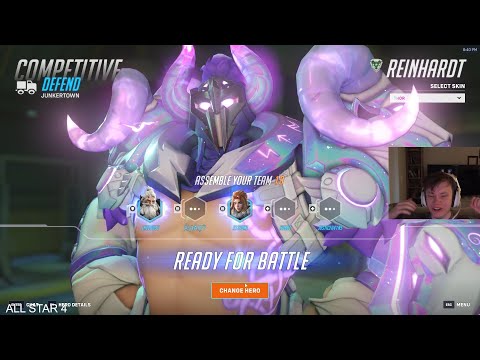 Видео: LHCLOUDY PRO REINHARDT OVERWATCH 2 СЕЗОН 16 ТОП-500 ИГРОВОГО ПРОЦЕССА