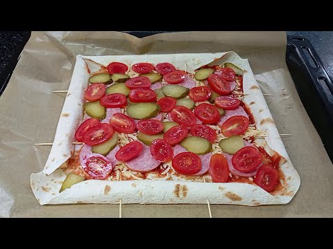 Видео: Пицца Без Теста... Пицца на лаваше !!!