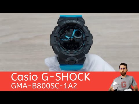 Видео: Бирюзовый шагомер / Casio G-SHOCK GMA-B800SC-1A2