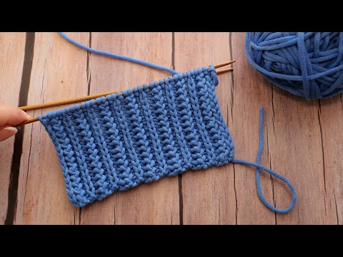 Видео: Резинка Микс спицами ⚖ Mix rib knitting pattern