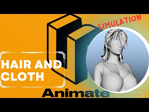 Видео: Простая симуляция волос и ткани / Simple hair and cloth simulation