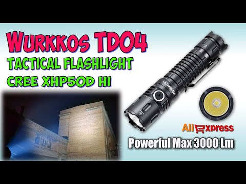 Видео: Wurkkos TD04 XHP50D Hi 6000K ♦ Обзор, замеры, ночные тесты. Night Tests. Full  review