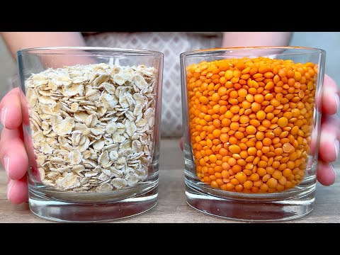 Видео: Быстрый чечевичный хлеб с овсянкой! Моя бабушка пекла этот хлеб и прожила почти 100 лет.