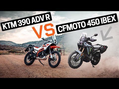 Видео: KTM 390 Adventure R против CFMoto 450 Ibex — результаты могут вас удивить!