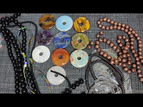 Видео: Распаковка натуральных камней и фурнитуры с  Aliexpress.