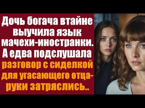 Видео: Дочь богача втайне выучила язык мачехи-иностранки, а едва подслушала её разговор с сиделкой отца...