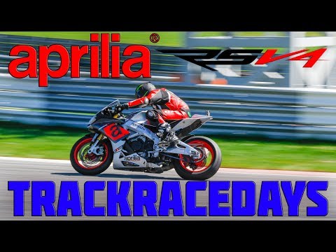 Видео: Первый выезд на трек на Aprilia RSV4 RR | Спортбайк там, где он должен быть