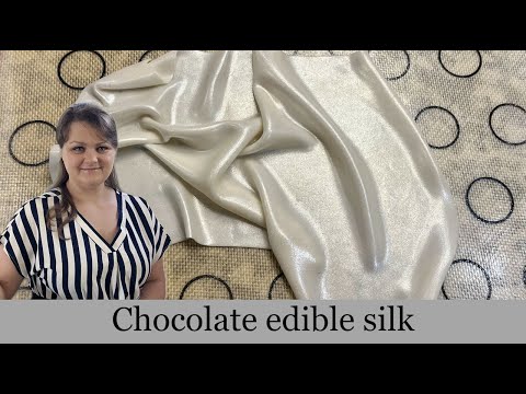 Видео: Chocolate edible silk (Шоколадный съедобный шелк)