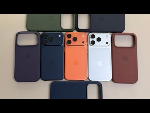 Видео: Все цвета чехлов Apple TechWoven для всех цветов iPhone 17 Pro!!!