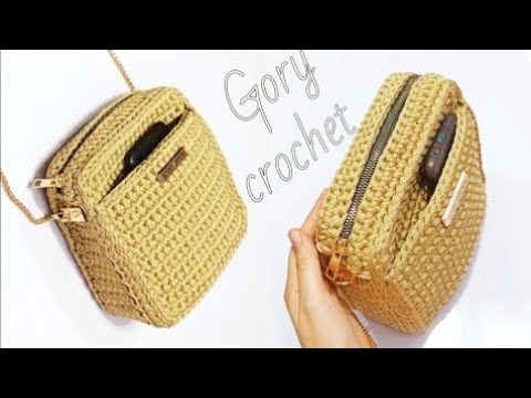 Видео: شنطه كروشيه بجيب امامي/crochet bag/вязаная сумкаbolso de ganchillo/tığ işi çanta/sac au crochet
