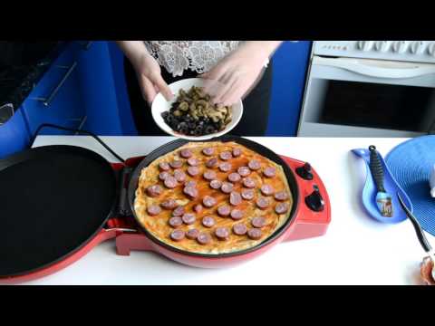 Видео: Пицца в мультипечи GFgril GFB-1500 PIZZA-GRILL