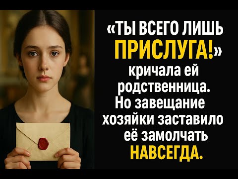 Видео: Сирота работала сиделкой в доме, где её постоянно унижали. Но в день оглашения завещания...