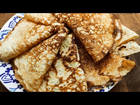 Видео: Тонкие сладкие блинчики для диабетиков, малоуглеводные, можно на ужин