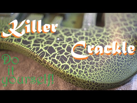 Видео: Как покрасить гитару в кракелюрный цвет! Peavey Raptor Refinish 1