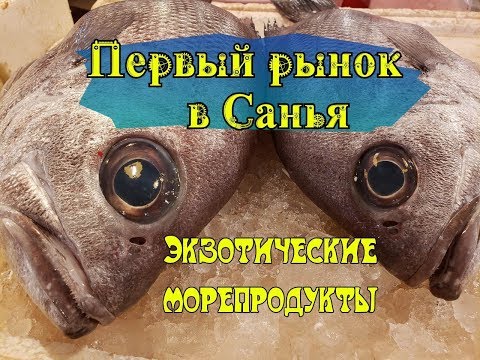 Видео: Рыбный рынок - Первый ночной рынок на о. Хайнань г. Санья. Exotic food. Экзотическая рыба