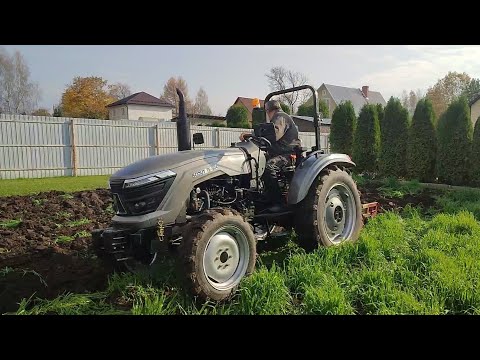 Видео: осенняя вспашка 12 октября. трактор scout te-504