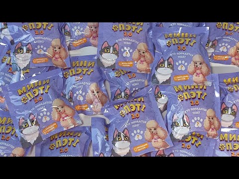 Видео: МИНИ ПЭТ - 2 в Красное&Белое! Новая серия игрушек домашних животных в К&Б!
