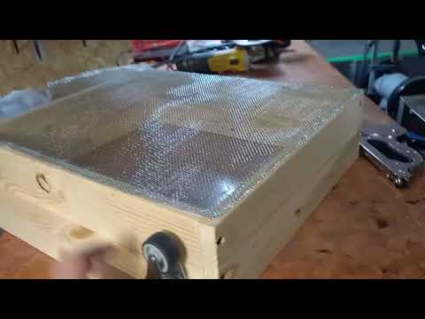 Видео: Ящик для просеивания грунта  к вибростолу