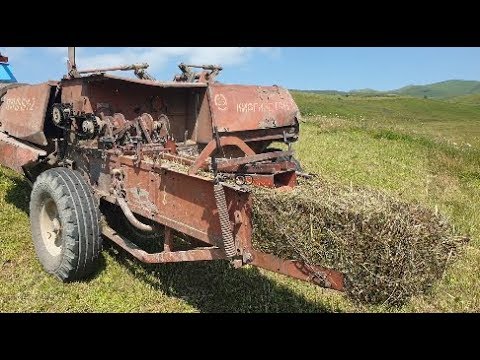 Видео: Пресс-подборщик "Киргизстан" как это работает