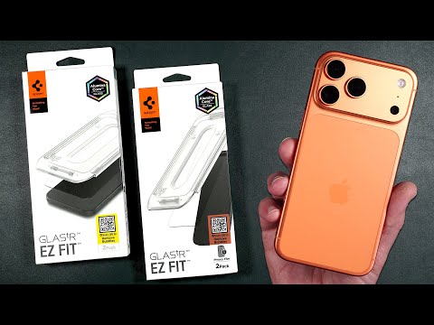 Видео: Защитные пленки SPIGEN Glastr EZ Fit для iPhone 17 Pro Max — протестированы на устойчивость к пад...