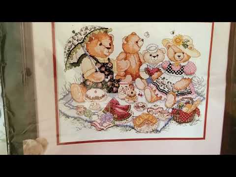 Видео: Вышивкакрестиком.Мои запасы.Серия-2. Кухонные наборы, набор с цветами,иконы,детские наборы.Пошуршим?