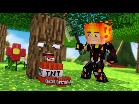 Видео: ДЕРЕВО-ЛОВУШКА В МАЙНКРАФТ - БАЗА ЛОВУШКА ! Алексбой Minecraft