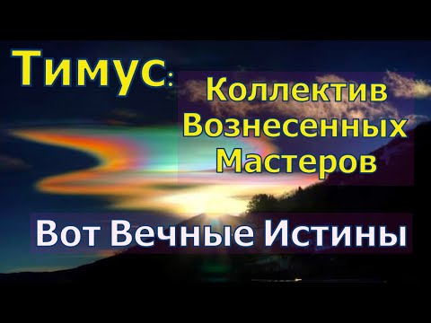 Видео: Вот Вечные Истины ∞Тимус, Коллектив Вознесенных Мастеров