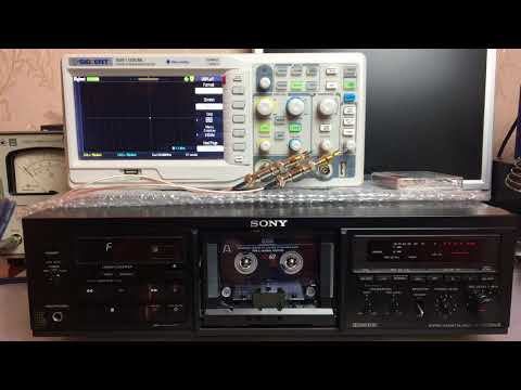 Видео: Sony TC K555ESX настройка азимута головок воспроизведения/записи